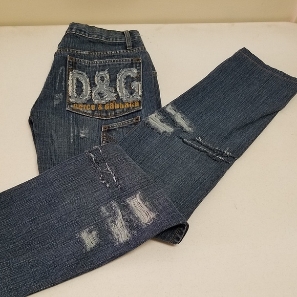 dolce and gabbana ripped jeans